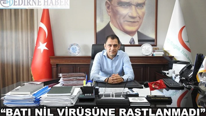 'Batı Nil Virüsü'ne rastlanmadı'