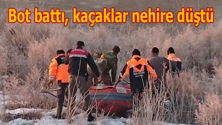 Kaçakları taşıyan Bot battı