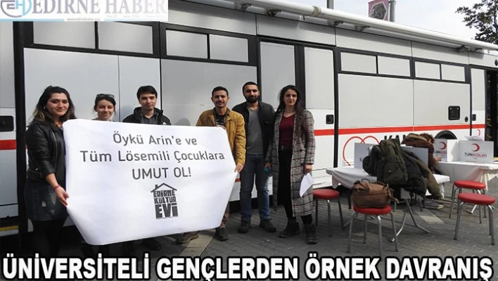 Üniversiteli gençlerden örnek davranış