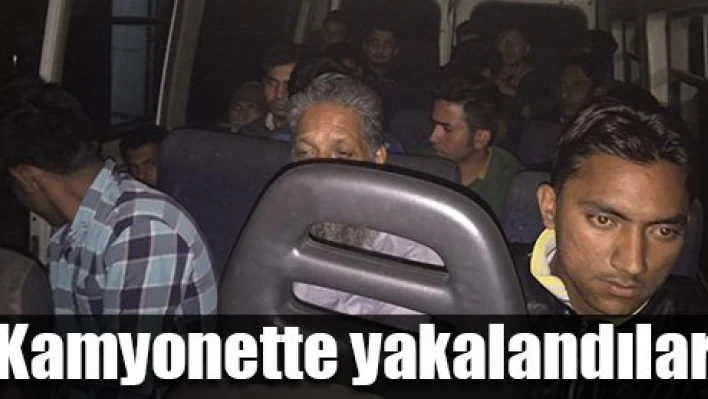 Kamyonet dolusu kaçak