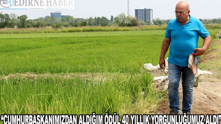 'Cumhurbaşkanımızdan aldığım ödül 40 yıllık yorgunluğumu aldı'