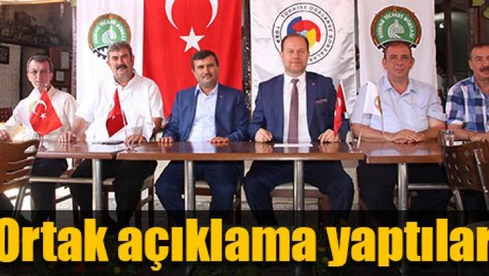 Ortak bildiri ile kınama
