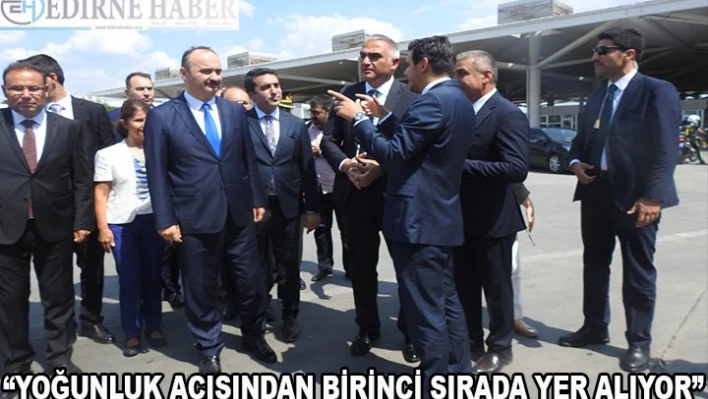'Yoğunluk açısından birinci sırada yer alıyor'