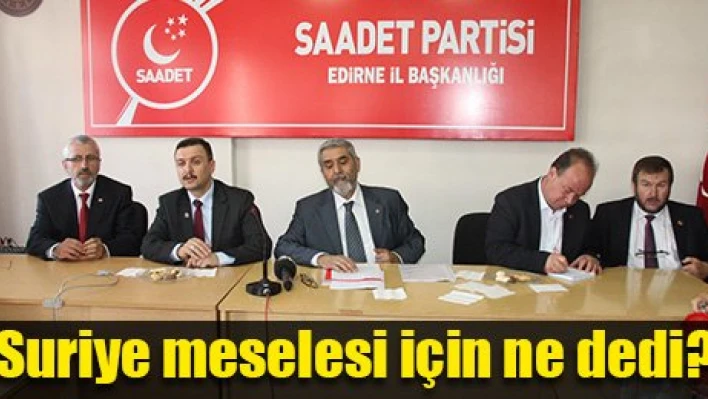 'Suriye sorunu çözülmelidir'