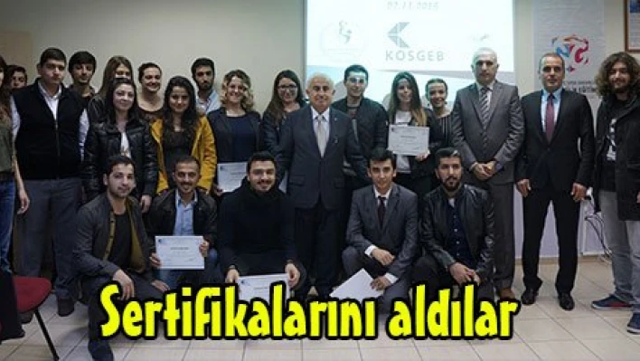 Sertifikalarını aldılar