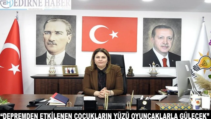 Depremden etkilenen çocukların yüzü oyuncaklarla gülecek