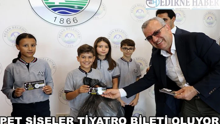 Pet şişeler 'tiyatro bileti' oluyor