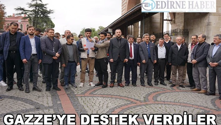 Gazze'ye destek verdiler