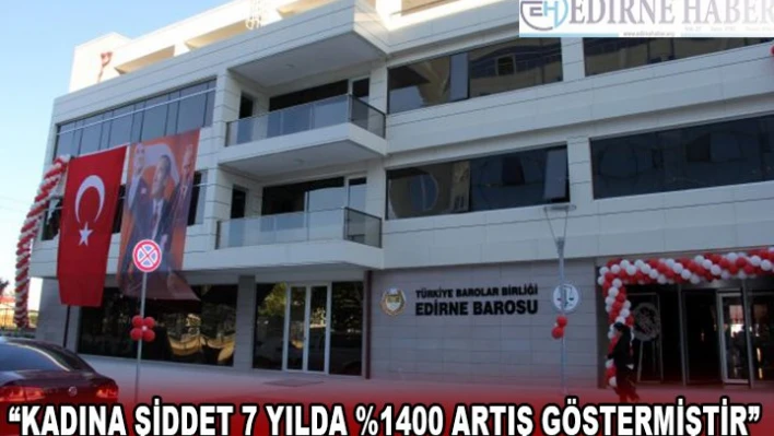 'KADINA ŞİDDET 7 YILDA %1400 ARTIŞ GÖSTERMİŞTİR'