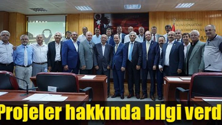 Projeleri anlattı