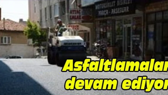 Asfaltlamalar devam ediyor