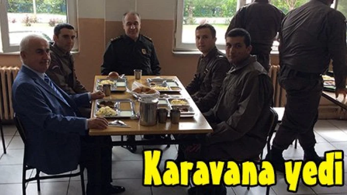 Karavana yedi