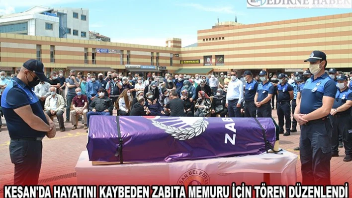  Zabıta memuru için tören düzenlendi