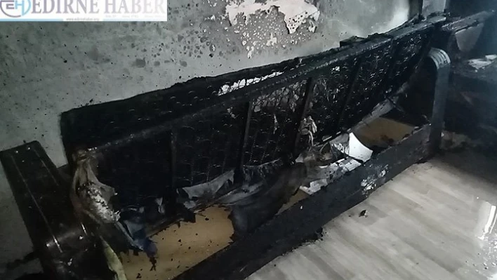 patlayan televizyon yangın çıkardı