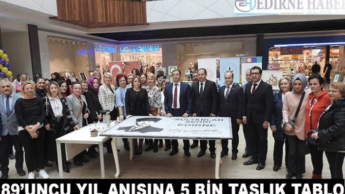 89'uncu yıl anısına 5 bin taşlık pano