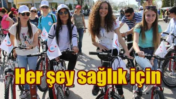 Sağlık için pedal bastılar