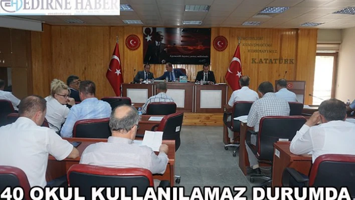 40 okul kullanılamaz durumda