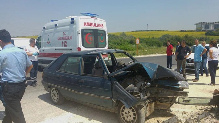 Bahçe duvarına çarptı