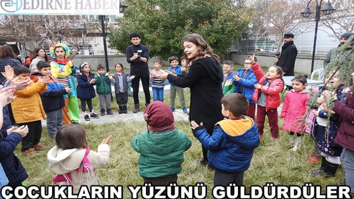 Çocukların yüzünü güldürdüler