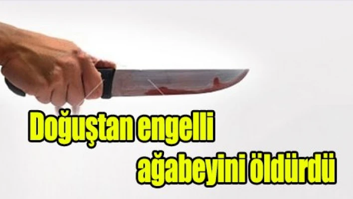 Doğuştan engelli ağabeyini öldürdü