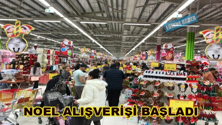 Noel alışverişi başladı