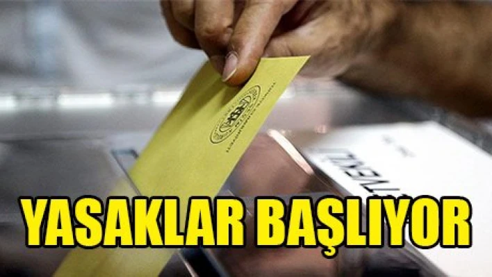 YASAKLAR BAŞLIYOR