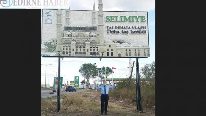Edirne şehir girişlerindeki tanıtıcı tabelalar ilgi görüyor