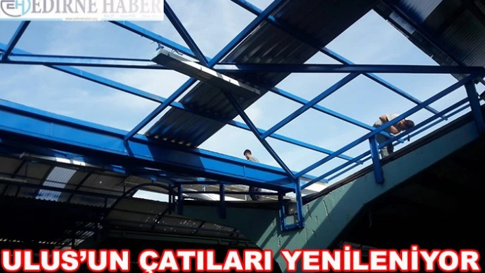 Ulus'un çatıları yenileniyor