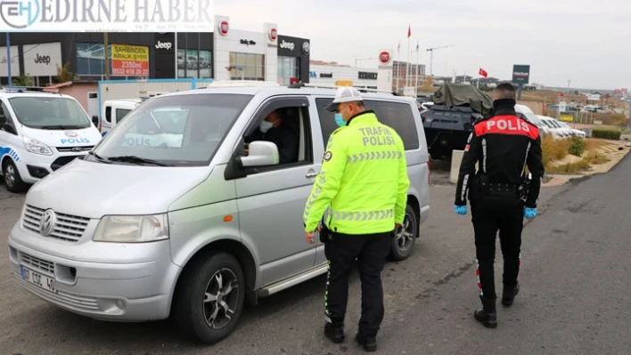 Zorunlu kış lastiği denetimi yapıldı