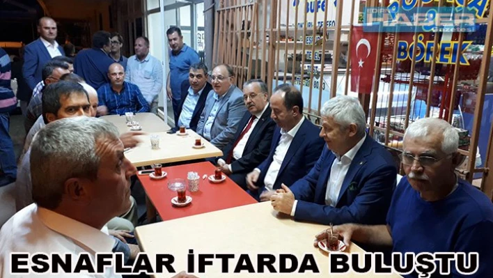 Esnaf iftarda buluştu