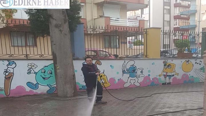 Okul temizlik çalışmaları 