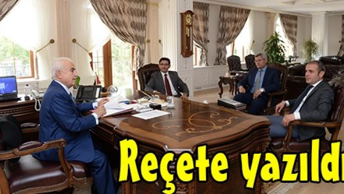 Reçete yazıldı