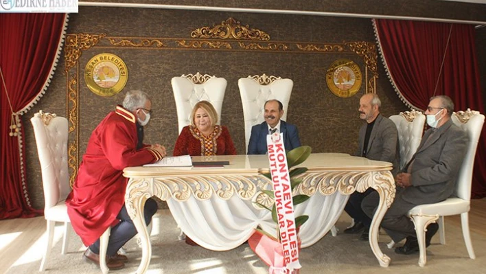 Keşan'a Türkmen gelin geldi