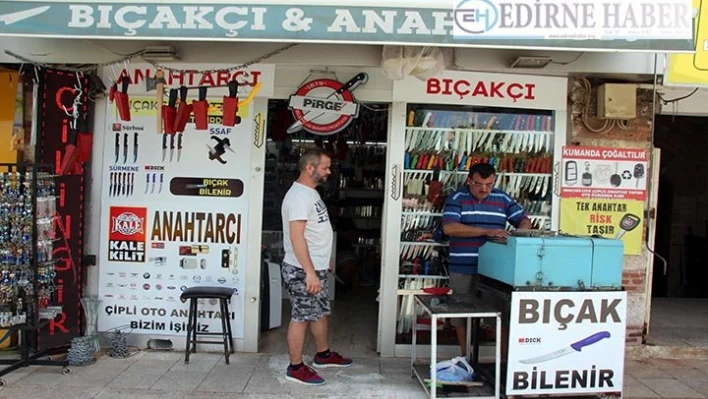 Tekirdağ'da bıçakçılarda Kurban Bayramı yoğunluğu