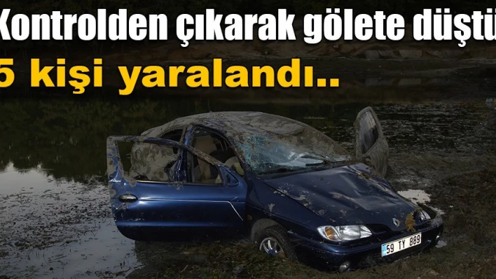 Baraj göletine düştü