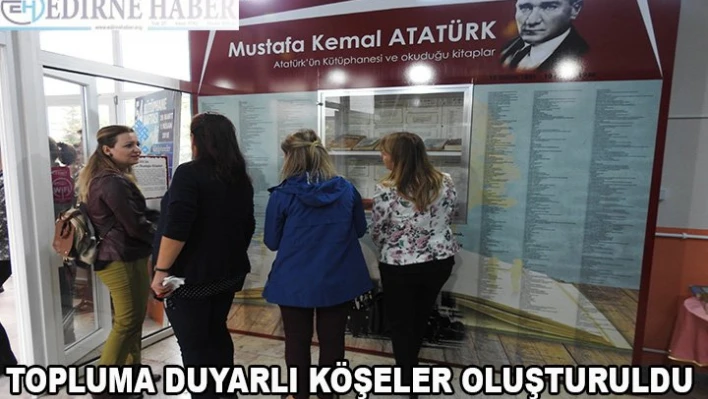 Topluma duyarlı köşeler oluşturuldu