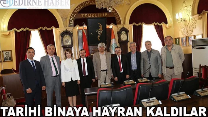 TARİHİ BİNAYA HAYRAN KALDILAR