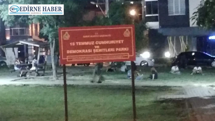 Aileler parkı kullanamıyor