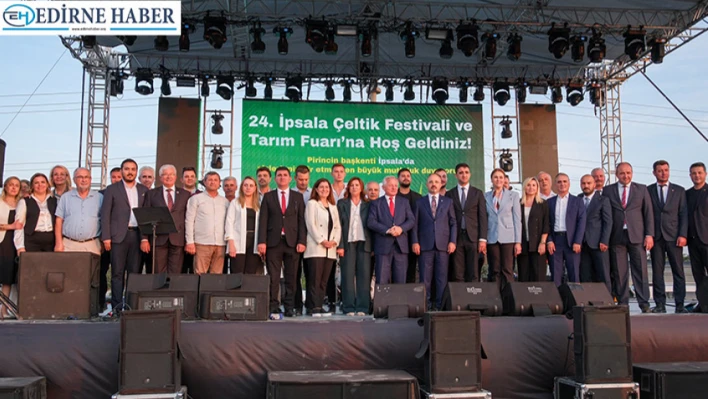AK Parti Edirne Teşkilatı, İpsala Çeltik Festivali'nde korteje katıldı