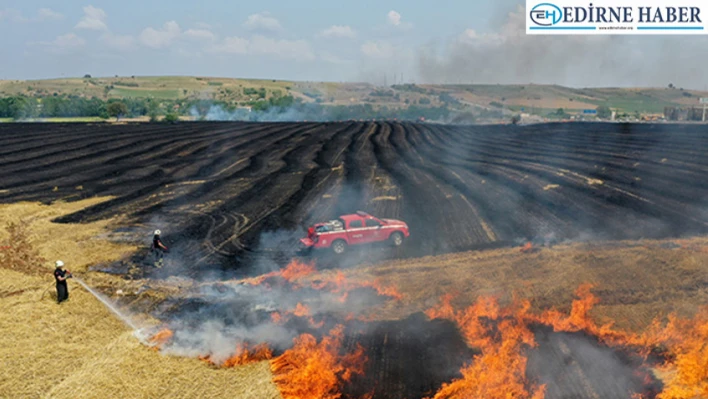 Anız yangınları çiftçiyi mağdur ediyor