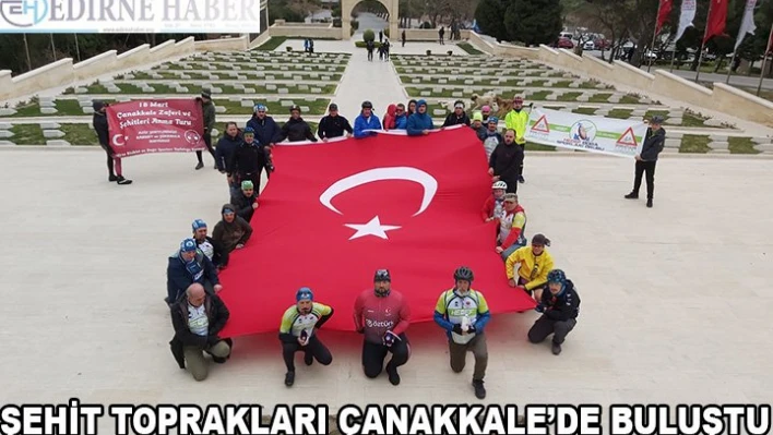 Şehit toprakları Çanakkale'de buluştu