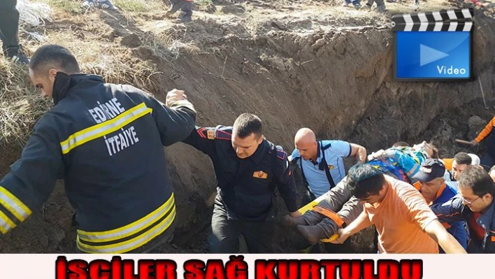 2 İşçi Toprak altında kaldı