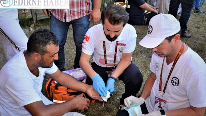 Sporculara ve halka sağlık hizmeti verildi
