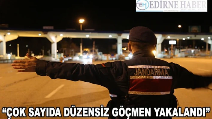 Edirne'de düzensiz göçmen hareketliliği