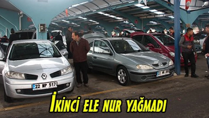 İkinci ele nur yağmadı