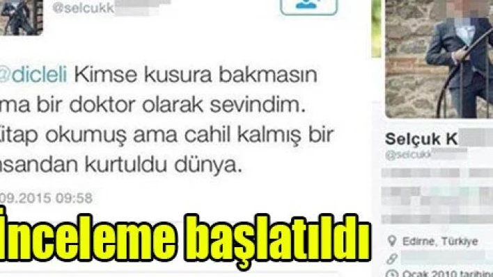 İnceleme başlatıldı