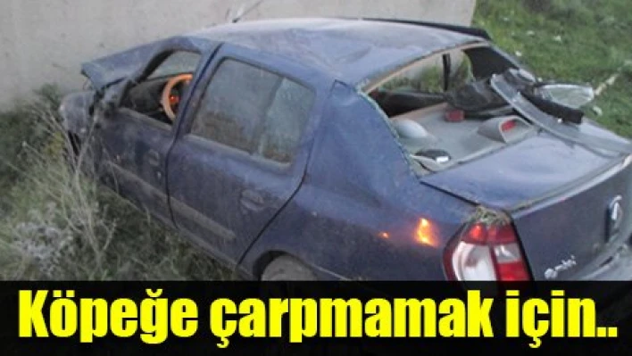 Otomobil takla attı