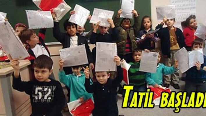 Tatil başladı