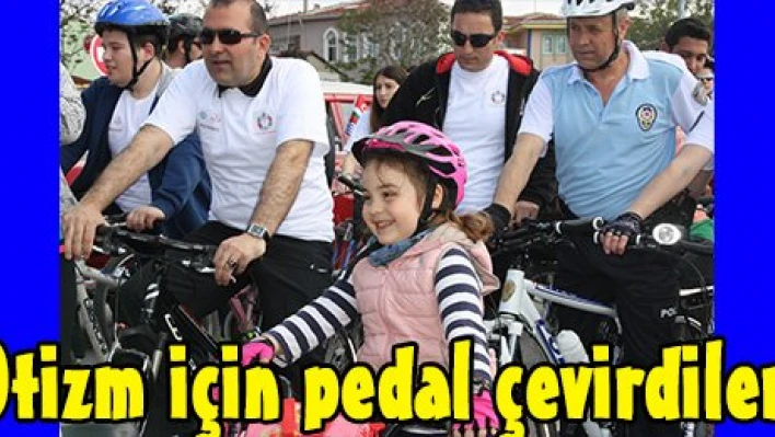 Otizm için pedal çevirdiler