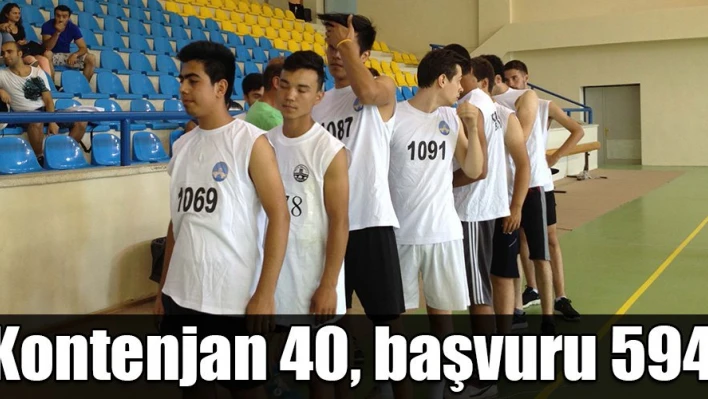 594 başvuru yapıldı